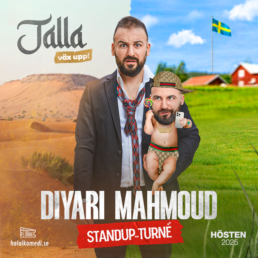 Diyari Mahmoud drar på turnén »Jalla, väx upp!« hösten 2025