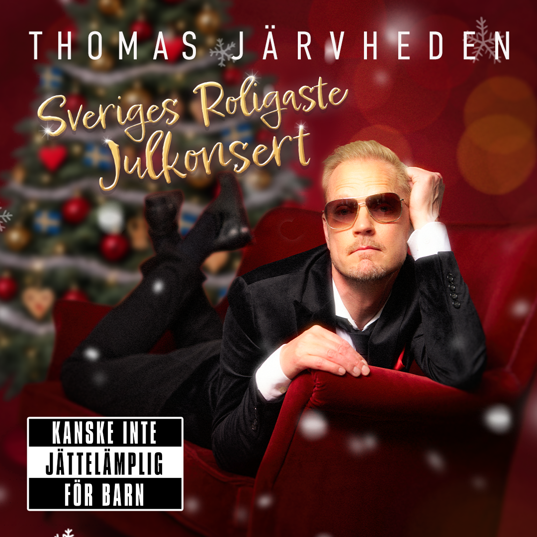 Sveriges roligaste julkonsert – Thomas Järvheden – biljetter hos Kulturaktiebolaget
