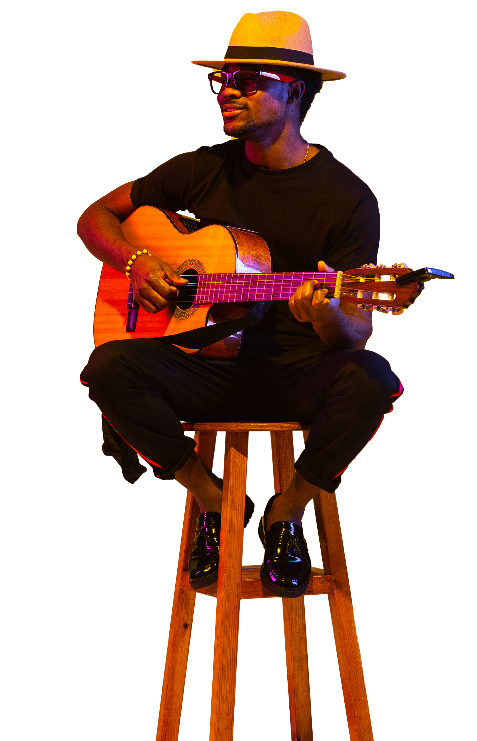 en musiker eller ett band, för mingel eller middag