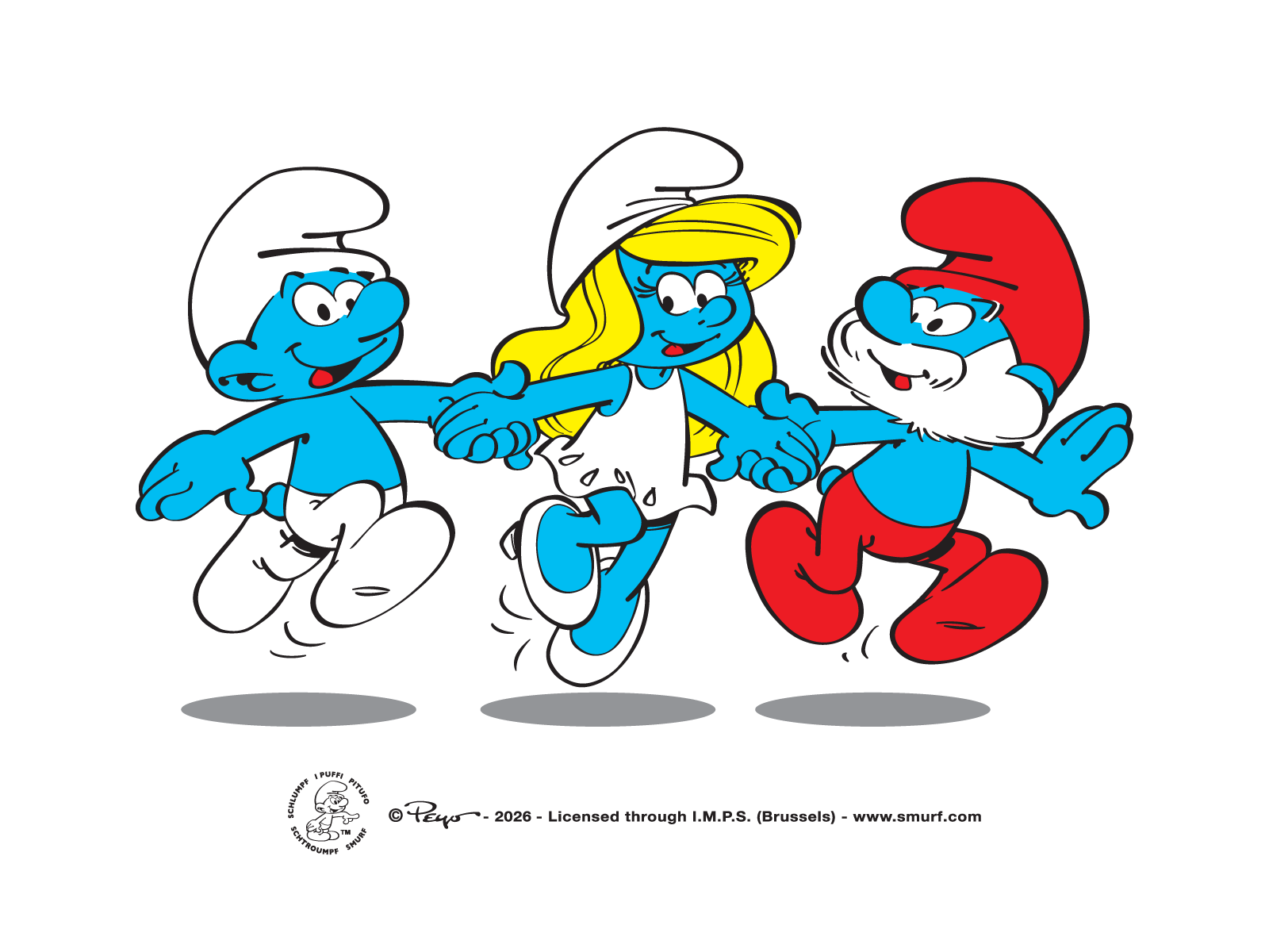 Tre glada smurfer – biljetter hos kulturaktiebolaget.se