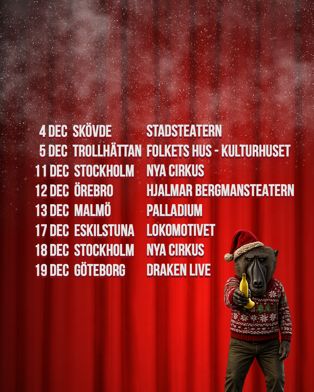 A Standup Xmas – biljetter på kulturaktiebolaget.se
