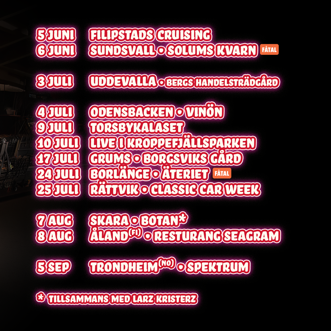 The Refreshments turnéplan sommaren 2026 – Kulturaktiebolaget